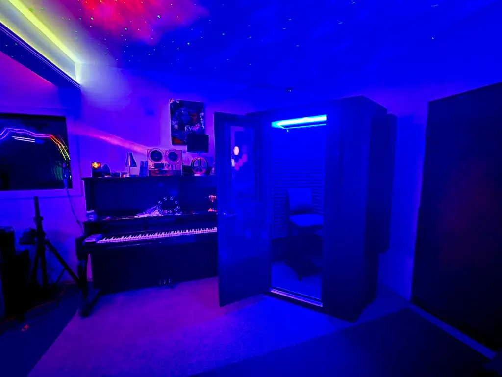 ADR booth at Sonic Forest Studios