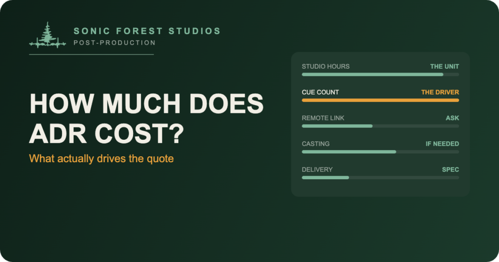 how much does ADR cost: tier card of the five things that drive an ADR quote